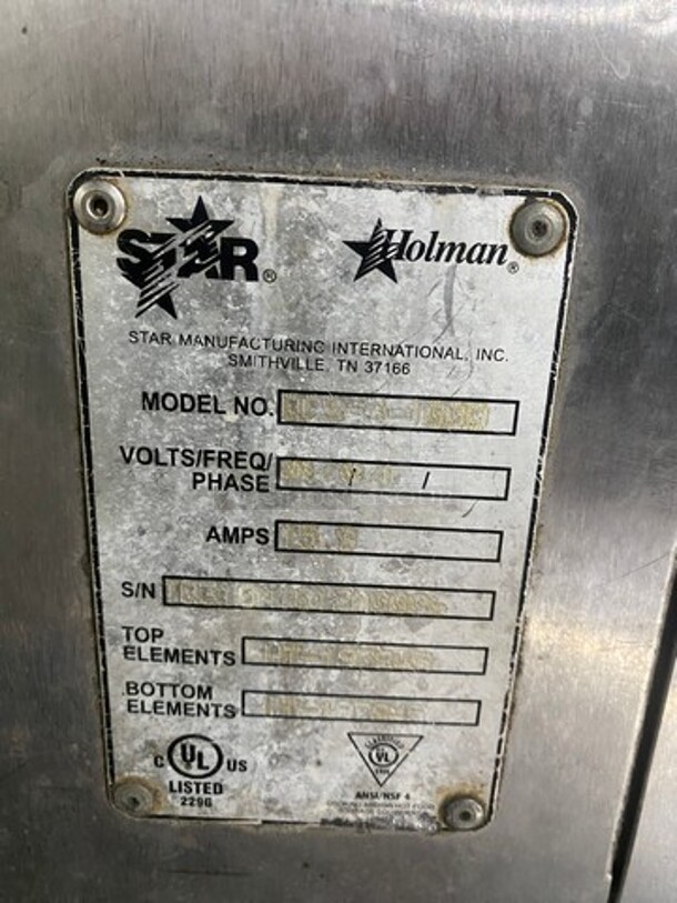 Holman QCS Commercial Countertop Conveyor Toaster! All Stainless Steel!  - Image 7 of 8