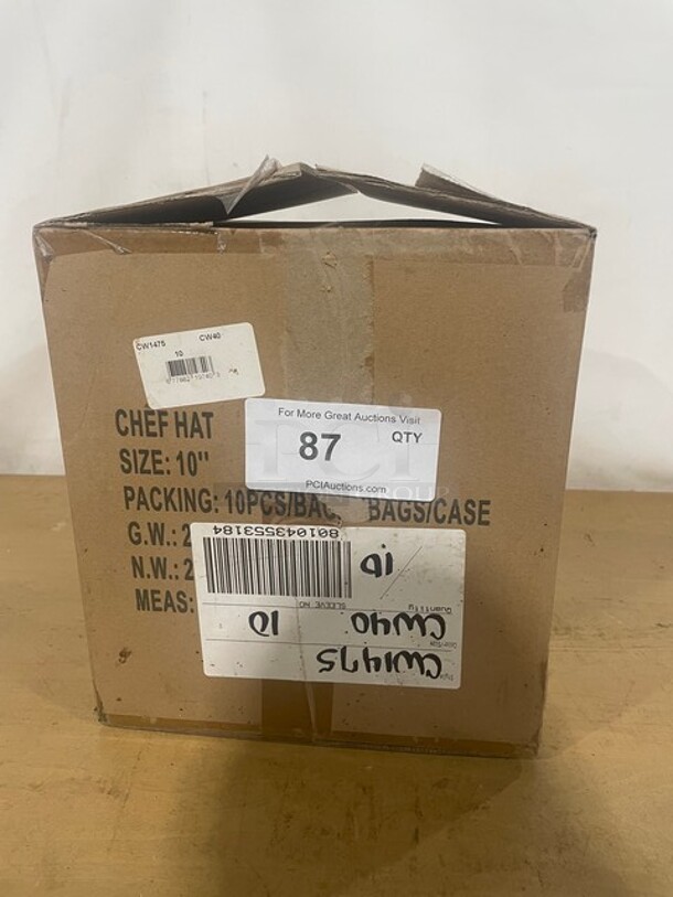 New 10" Non Woven Chef Hats! - Image 1 of 7