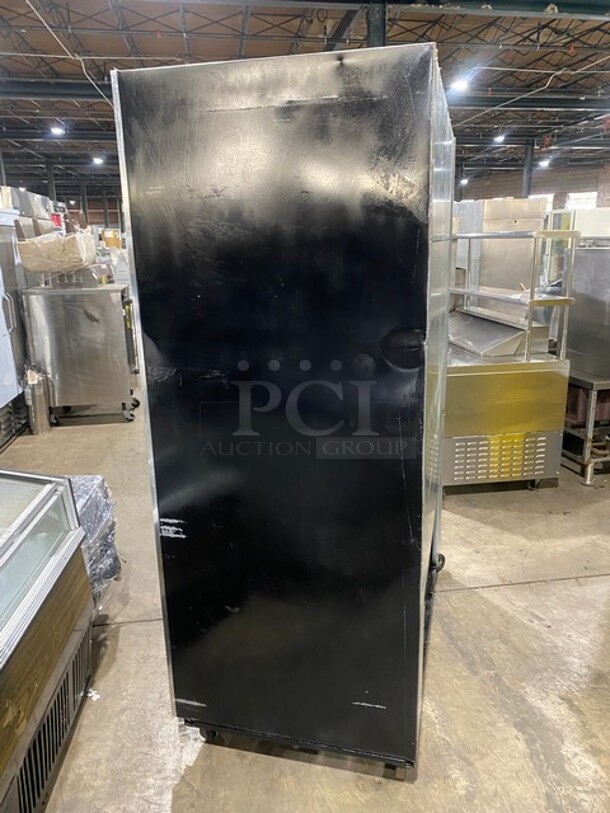 GREAT! Universal Coolers Commercial Double Sliding Glass Door Refrigerator/Merchandiser! With Poly Coated Racks! On Casters! 115V 1 Phase! Model: C13AG SN: D08E01616! - Image 2 of 8