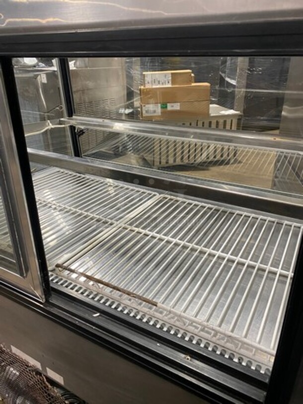 Commercial Refrigerated Bakery Display Case Merchandiser! With Straight Front Glass! With Sliding Rear Access Doors! Stainless Steel Body! - Image 5 of 10