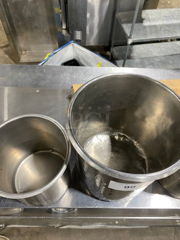 Assorted Size Stainless Steel Round Soup Pan Insert! 6x Your Bid! - Image 3 of 7