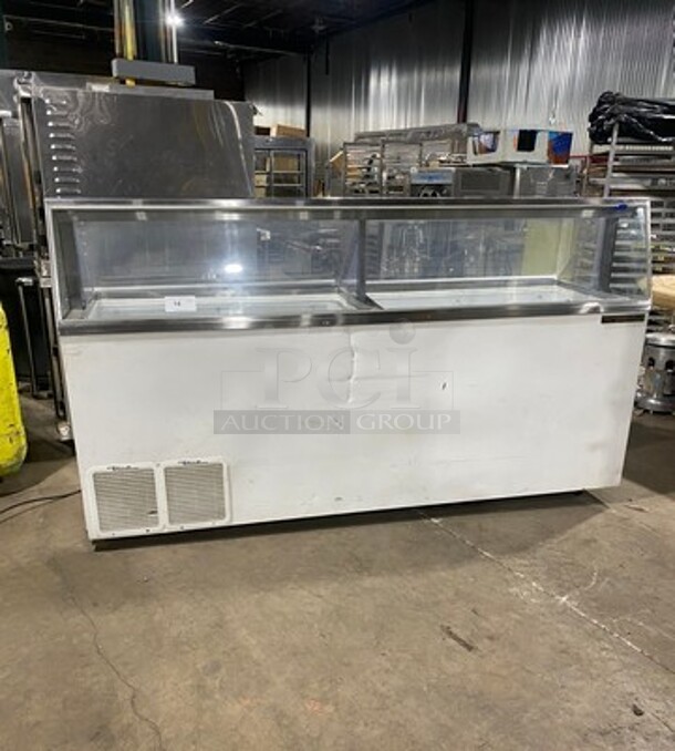 True Commercial Ice Cream Dipping Cabinet Merchandiser! With Sneeze Guard! With Flip Access Doors! Model: TDC87 SN: 8866415! 115V 60HZ 1 Phase! - Image 1 of 7