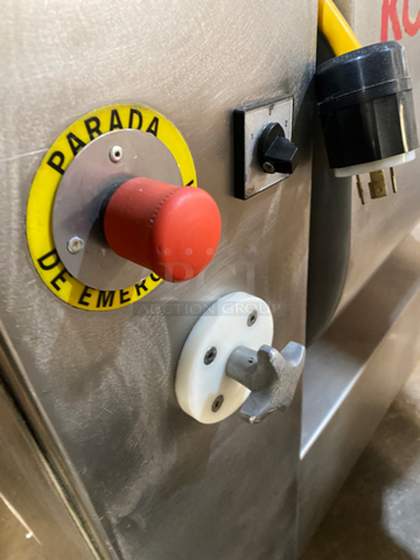 GREAT! Koch Commercial Floor Style Meat Seasoning/Mixing Tumbler! All Stainless Steel! On Casters! Model: A-150 SN:108810-2000 208V 60HZ - Image 5 of 8