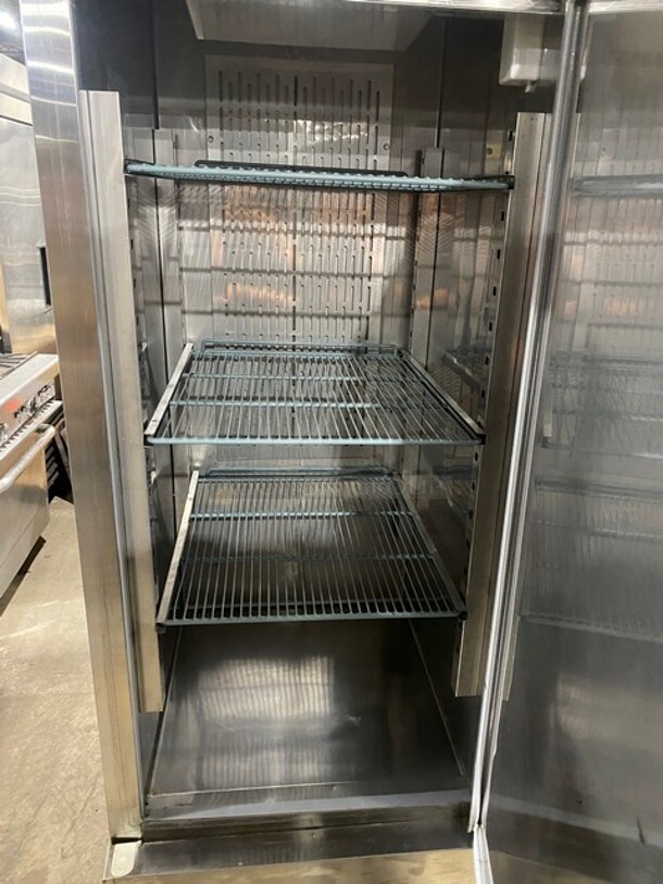 Summit Stainless Steel Commercial One door Reach In Cooler! On Commercial Casters! MODEL SCRR231! 115V 1 Phase!   - Image 5 of 11
