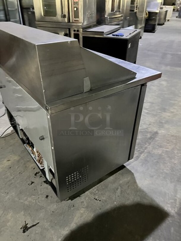 Great! True All Stainless Steel Mega Top Refrigerated Sandwich Prep Table! With 2 Door Storage Underneath! With Racks! Model TSSU-4818M Serial 5272463! 115V 1 Phase! On Casters! Working When Removed! - Image 4 of 8