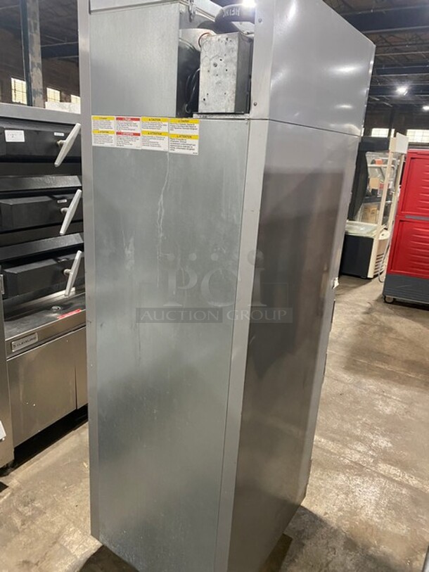 Beverage Air Stainless Steel Commercial 2 Half Size Door Reach In Freezer! On Commercial Casters! MODEL HF1HC1HSRC18 SN: 12902745 115V 1PH - Image 4 of 11