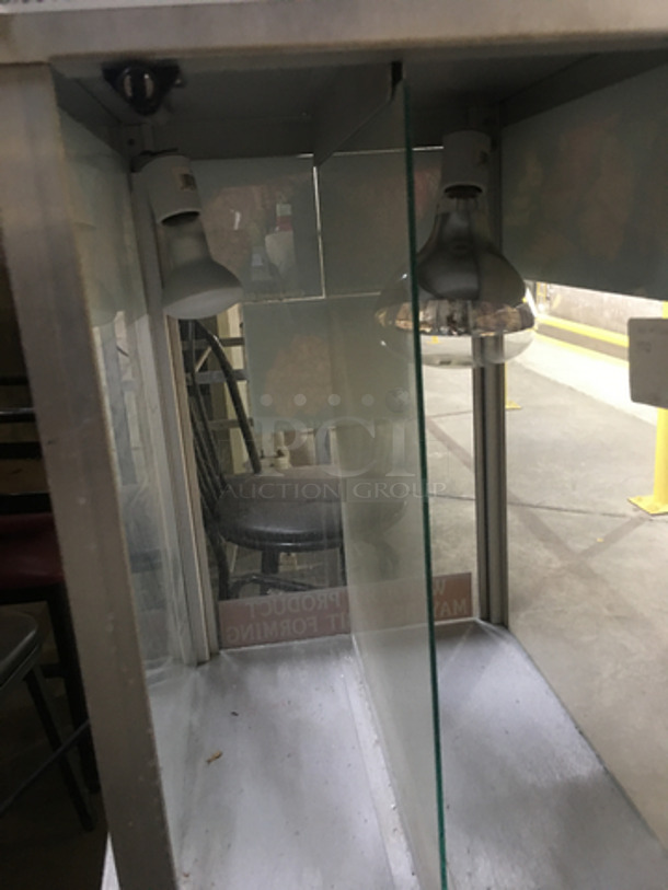 Commercial Countertop Warmer Display Merchandiser! 2 Compartment! Great For Small Snacks! 120V - Image 5 of 8