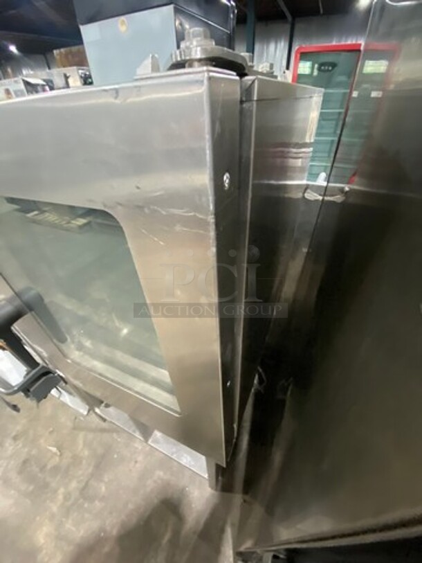 NICE! Henny Penny Commercial Natural Gas Powered Full-Size Combi Convection Oven! With View Through Door! With Underneath Pan Holding Area! Holds Full Size Pans/Trays! All Stainless Steel! On Legs! Model: LCG6 SN: G61CB99031003780 - Image 2 of 8