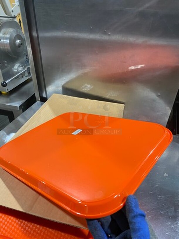 NEW! IN THE BOX! Cambro Orange Poly Food Serving Trays! - Image 7 of 7