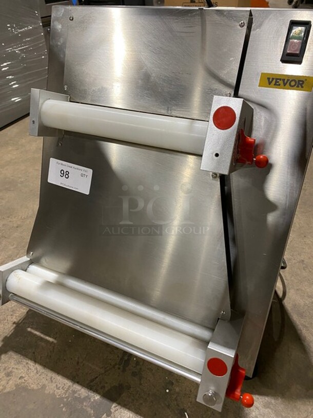 Vevor Commercial Stainless Steel Pizza Dough Roller Sheeter! MODEL APD40 SN: 2209098 - Image 5 of 8
