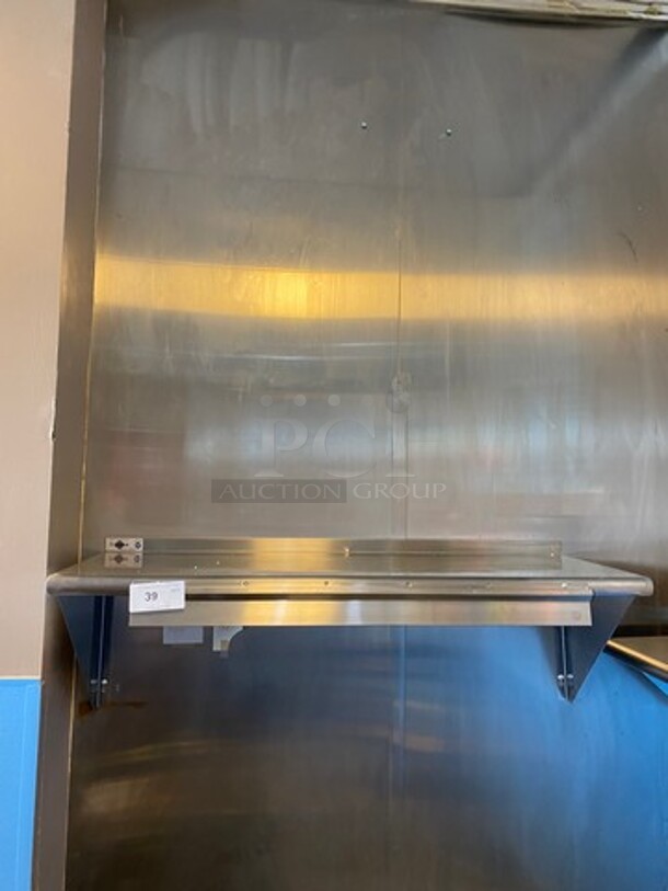 Commercial Solid Stainless Steel Wall Mount Shelf! - Image 1 of 6