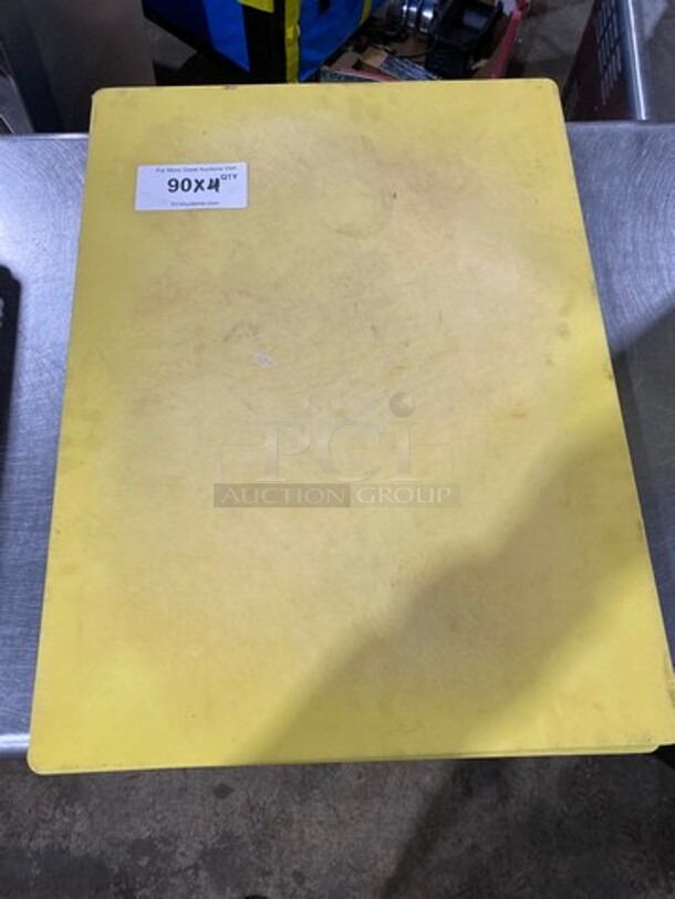 Green And Yellow Poly Cutting Boards! 4x Your Bid! - Image 1 of 4
