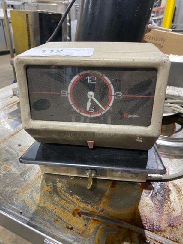Simplex Punch In/ Out Time Recorder!  - Image 1 of 6