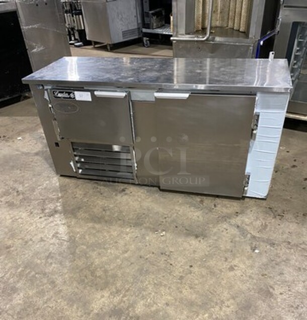 2018 Leader Commercial 2 Door Lowboy/ Worktop Cooler! All Stainless Steel! Model: LB60SC SN: AB03C0703A 115V 60HZ 1 Phase - Image 1 of 8