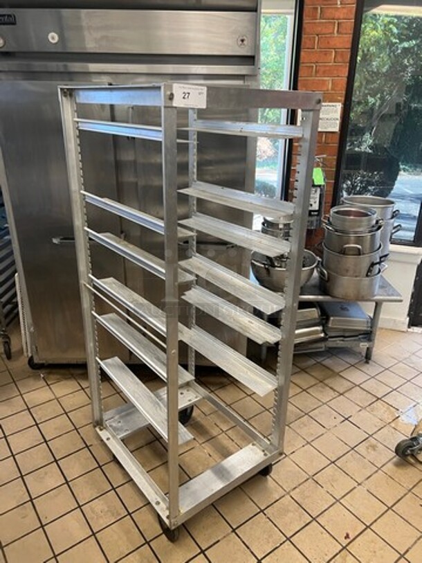 Metal Commercial Pan Transport Rack! On Casters! - Image 2 of 5