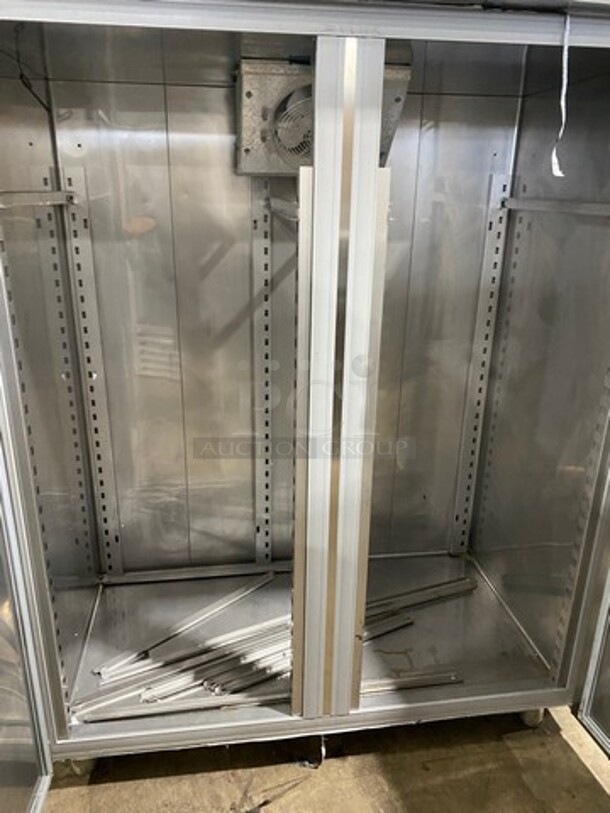 Custom Cool Commercial 2 Door Reach In Cooler! All Stainless Steel! On Legs! Model: RIR2SC SN: J1602436 115V 60HZ 1 Phase - Image 5 of 10