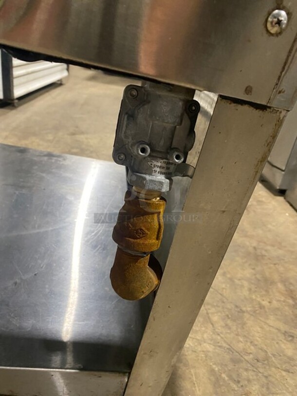 Duke Commercial Natural Gas Powered 4 Well Steam Table! With Underneath Storage Space! All Stainless Steel! Model 304M Serial 06162325! On Legs! - Image 9 of 9