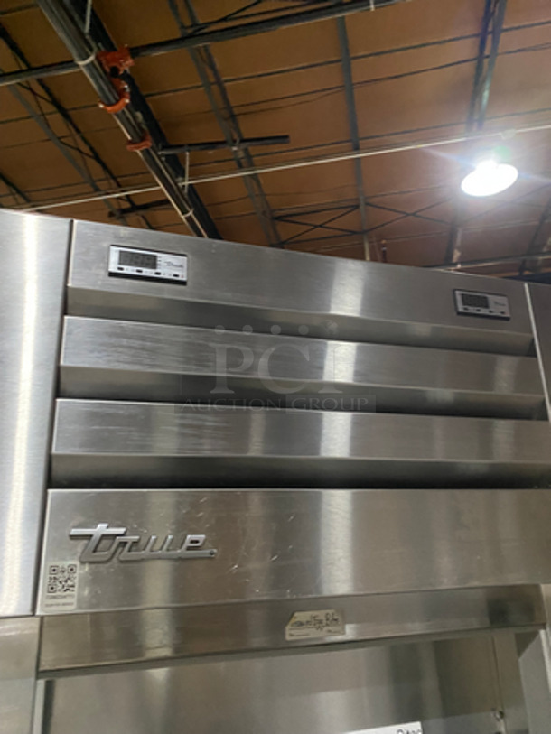 SWEET! True Commercial Reach In Refrigerator/Freezer Combo! With 2 Half Doors! With Poly Coated Racks! All Stainless Steel! On Casters! Model: STG1DT2HS SN: 8629915 115V 60HZ 1 Phase! Works Great! - Image 8 of 9