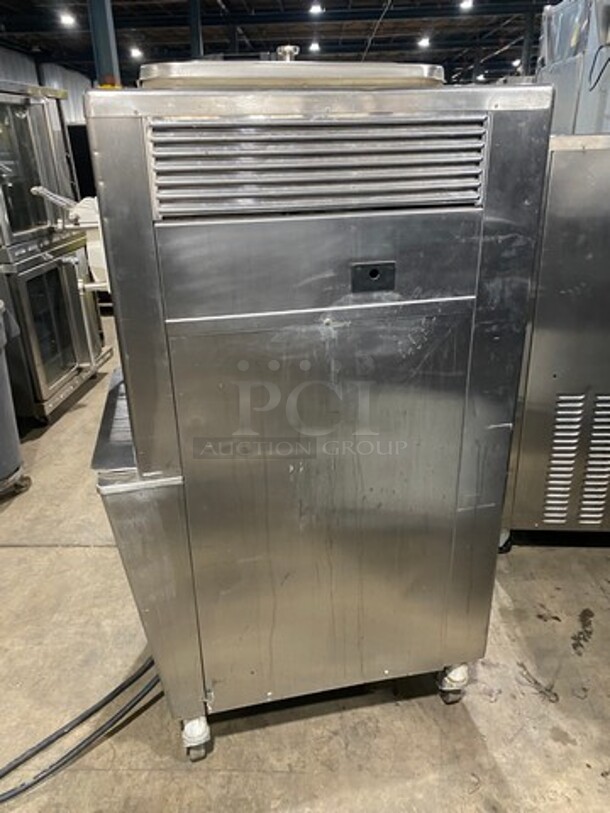 COOL! Taylor Commercial 3 Handle Soft Serve Ice Cream Machine! All Stainless Steel! On Casters! Model: 33933 SN: H4041608 208/230V 60HZ 3 Phase - Image 2 of 9