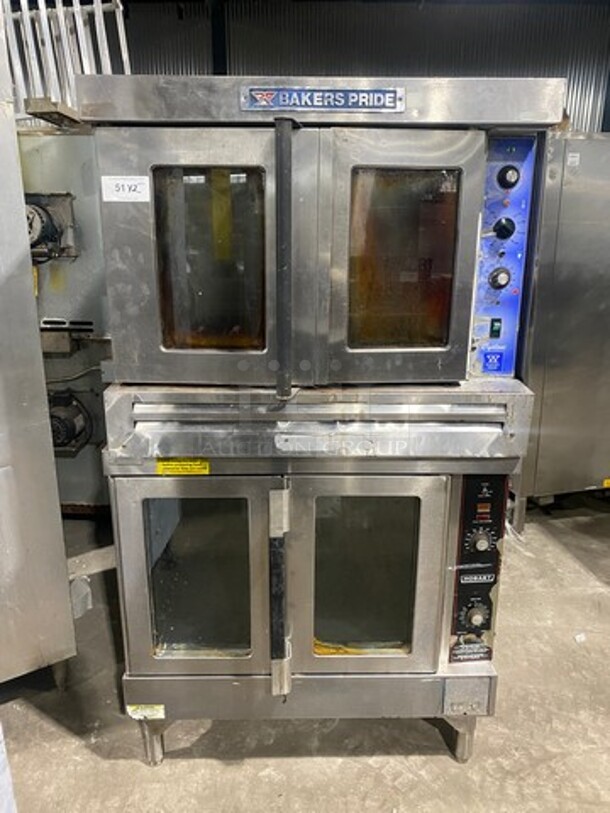 Bakers Pride Natural Gas Powered Convection Oven On Hobart Natural Gas Powered Convection! On Legs! 2 X Your Bid Makes One Unit! - Item #1099475
