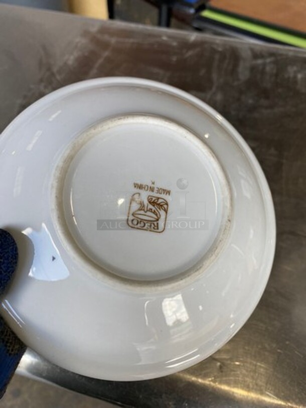 ALL ONE MONEY! Rego Saucers! White With Thin Gold Trim! - Image 4 of 5