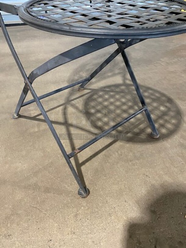 Black Metal Foldable Patio Chairs! 10x Your Bid! - Image 6 of 6