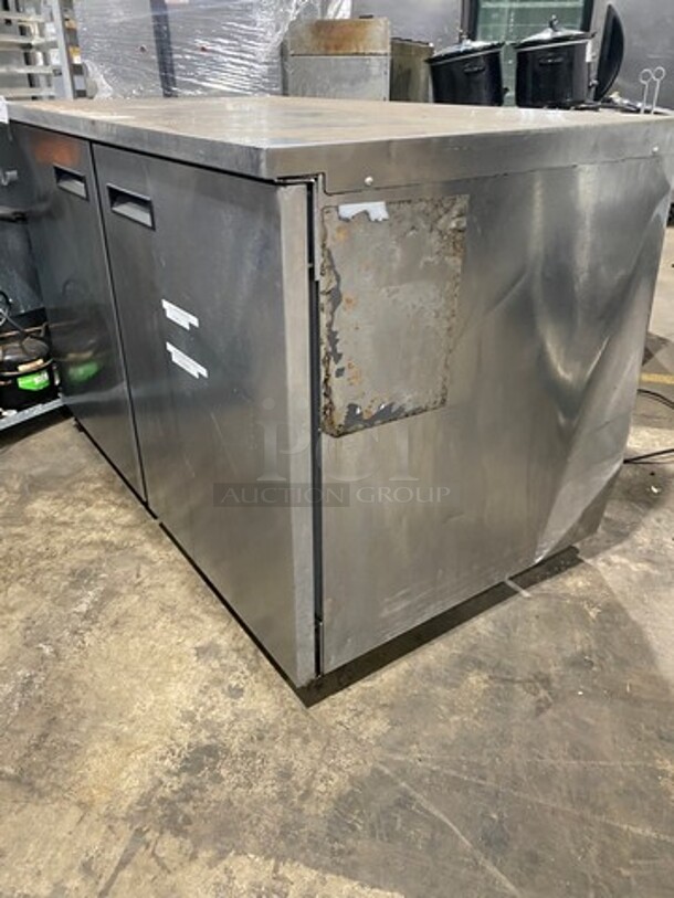 COOL! Delfield Manitowoc Commercial 2 Door Lowboy/Worktop Cooler! All Stainless Steel! Model: UC4048STAR SN: 1305152000153 115V 60HZ 1 Phase - Image 2 of 11