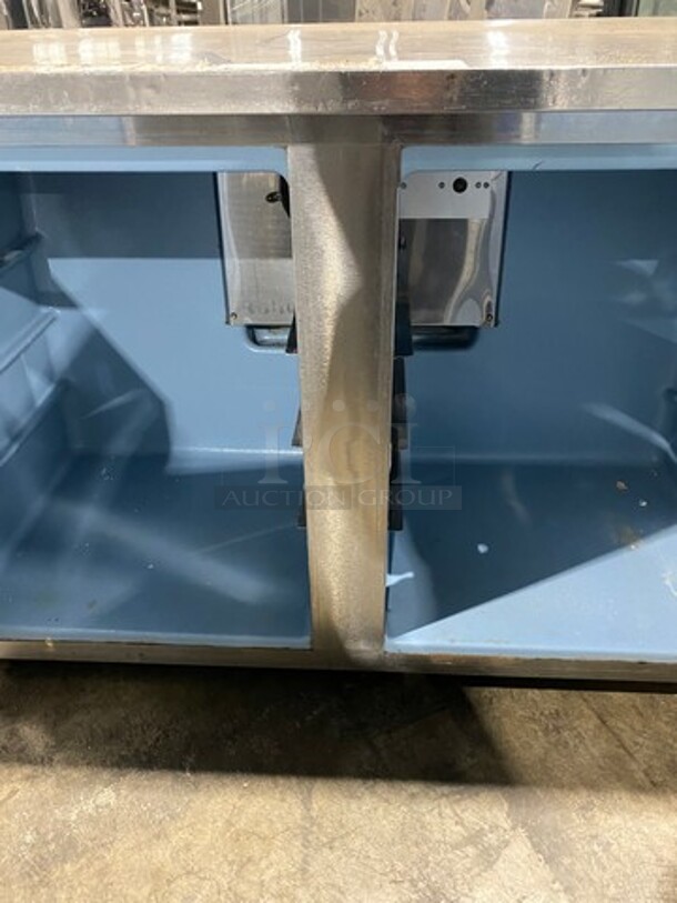 COOL! Delfield Manitowoc Commercial 2 Door Lowboy/Worktop Cooler! All Stainless Steel! Model: UC4048STAR SN: 1305152000153 115V 60HZ 1 Phase - Image 7 of 11