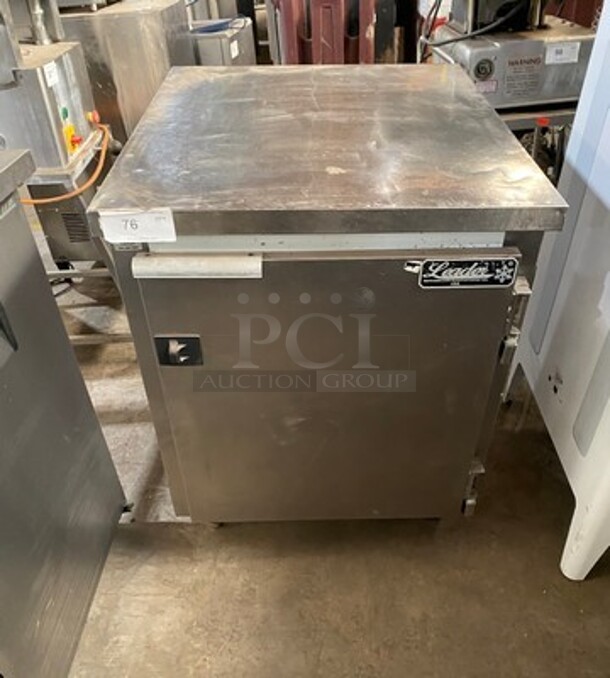 Leader Commercial Single Door Lowboy/Worktop Cooler! All Stainless Steel! On Legs! Model: NSFB27 SN: NK041096 115V 60HZ 1 Phase - Image 1 of 7