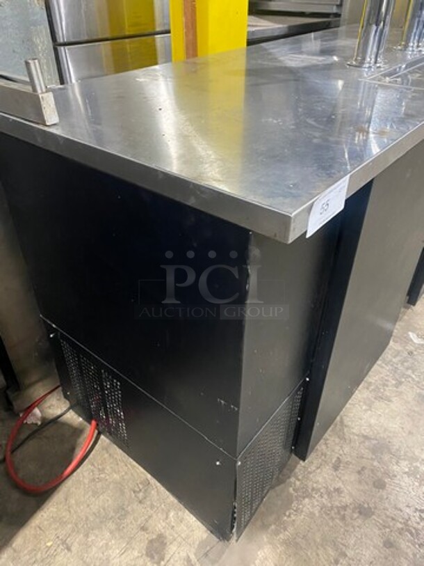 2018 BK Resourses Dual Tower Four Tap Beer Refrigerated Kegerator Cooler! MODEL DBC2269 SN:8101545113 115V 1P - Image 2 of 9