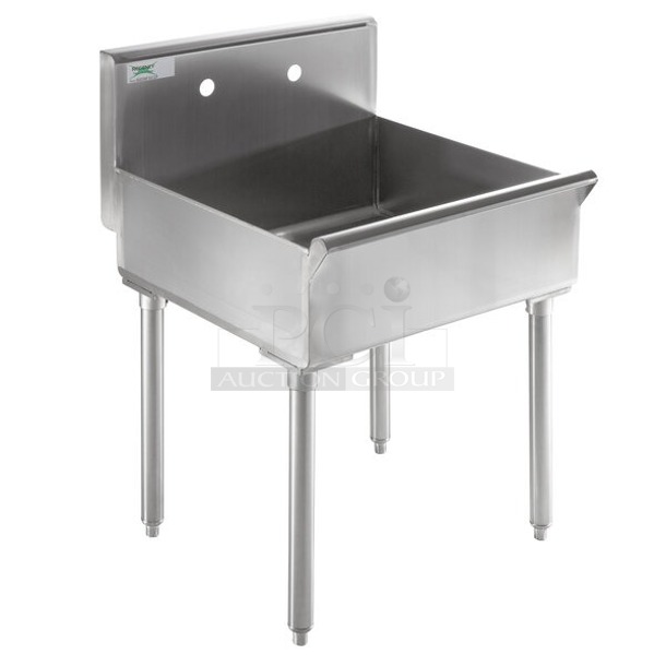 BRAND NEW SCRATCH & DENT! Regency 18-Gauge 304 Stainless Steel Standing Mop Sink - 21" x 24" x 8". Dented.  - Image 1 of 1