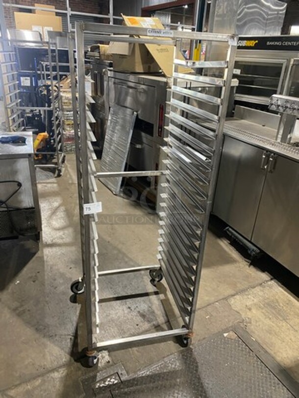 Channel Metal Commercial Pan Transport Rack! On Casters! - Image 1 of 6