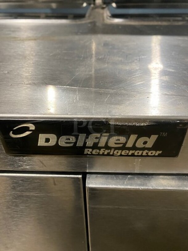 Delfied Stainless Steel Commercial Sandwich Salad Prep Table Bain Marie! With 4 Drawers! On Commercial Castors!   - Image 8 of 11