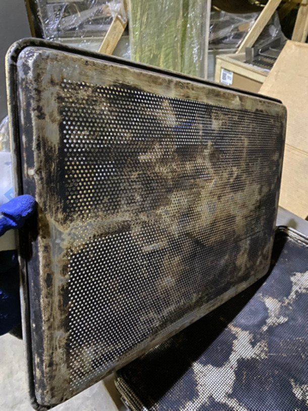Full Size Metal Perforated Sheet Pans! 4x Your Bid! - Image 4 of 4