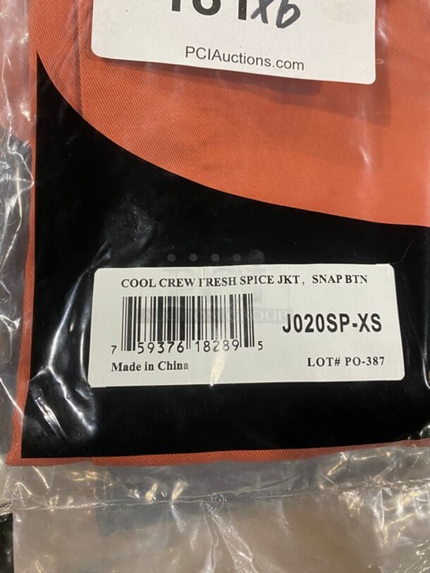 NEW! Chef Revival Cool Crew Fresh Spice Jacket with Snap Button! Size xsmall! 6x Your Bid! - Image 3 of 4