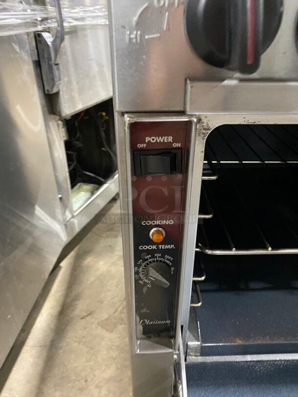 NICE! Southbend Commercial 6 Burner Stove! With Full Size Oven Underneath! With Raised Backsplash! All Stainless Steel! Model P32DBBB Serial 05M09248! On Casters! - Image 8 of 11