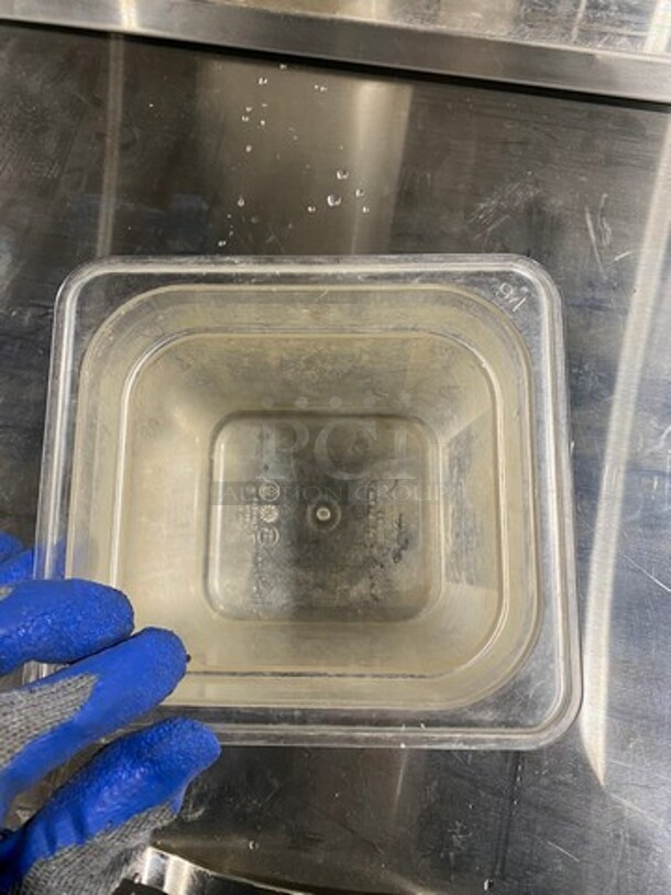 Cambro Clear Poly 1/6x6" Food Containers! 11x Your Bid! - Image 3 of 8