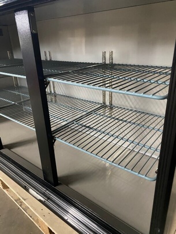 Dukers Commercial 3 Door Bar Back Cooler Merchandiser! Missing Doors! With Poly Coated Racks! Model: DBB72S3 115V 60HZ 1 Phase - Image 5 of 12