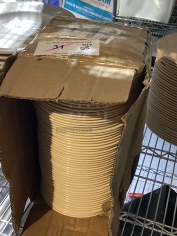 NSF ACOPA 8” Salad/Sandwich Plate,Cream Colored.
You Bid x 55
 - Image 2 of 2