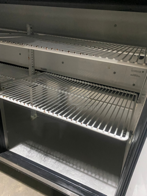 True Commercial 2 Door Lowboy/Worktop Freezer! With Poly Coated Racks! All Stainless Steel! On Casters! Model: TUC48F SN: 7901919 115V 60HZ 1 Phase - Image 6 of 8