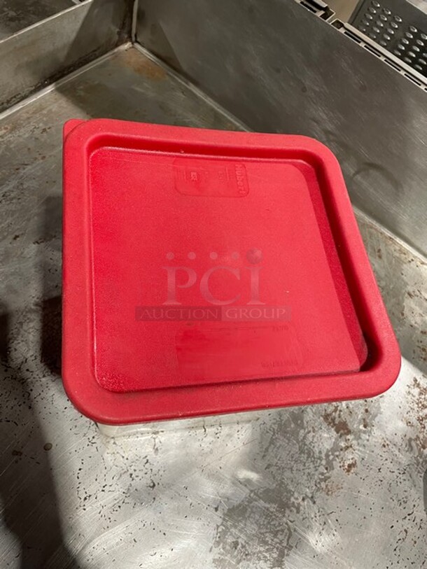 Hubert Polycarbonate Food Measuring/Storage Container! With Lid!  - Image 2 of 4