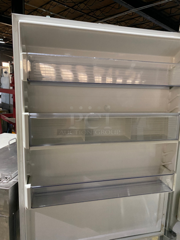 Sub Zero Commercial Single Door Reach In Refrigerator! With Built In Freezer Drawer Underneath! With Shelves And Poly Coated Racks! All Stainless Steel! Model: 650S2 SN: P2199384 115V 60HZ 1 Phase - Image 7 of 10