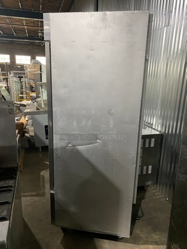 Beverage Air Commercial Single Door Reach-In Cooler! With Poly Coated Racks! Solid Stainless Steel! On Casters! Model: KR241AS - Image 4 of 9