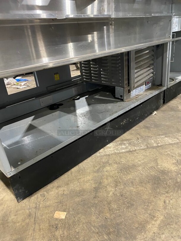 WOW! Duke Commercial Refrigerated Sandwich/Salad Prep Line! Model SUBCP60M Serial 09133564! 120V 1Phase! With Underneath Storage Space! With Single Food Warming Well! All Stainless Steel! Model SUBHFR25M Serial 09135958! 120V! WORKING WHEN REMOVED! - Image 6 of 11