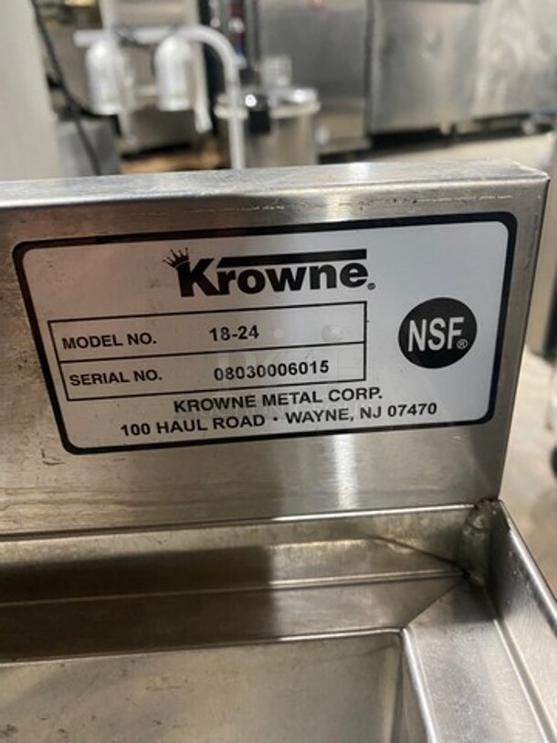 Krowne All Stainless Steel Ice Bin! On Legs! MODEL 1824 SN:08030006015 - Image 6 of 7