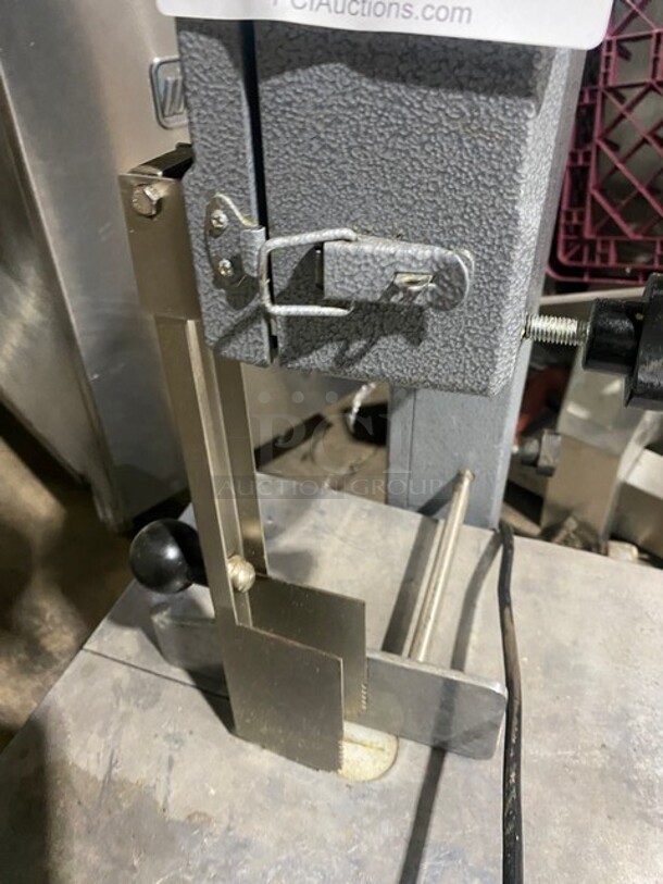WOW! All Stainless Steel Countertop Bone Saw Machine! Model JG210! 110V!  - Image 6 of 9