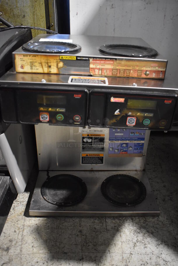 Bunn AXIOM 2/2 TWIN Stainless Steel Commercial Countertop 4 Burner Coffee Machine. 120/208-240 Volts, 1 Phase. 16x18x19 - Image 1 of 4