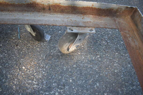 Steel Open Deck Dolly on Commercial Casters. - Image 3 of 4