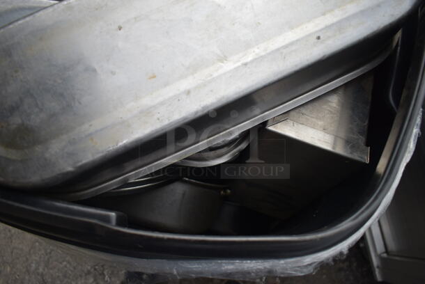 Rough & Rugged Trash Can w/ Metal Pans on Wheels.  - Image 4 of 5
