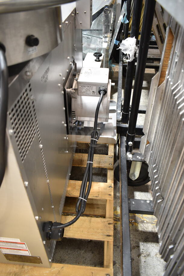 BRAND NEW SCRATCH AND DENT! 2021 Cooking Performance Group CPG 351FEC100B Stainless Steel Commercial Electric Powered Full Size Convection Oven w/ View Through Doors, Metal Oven Racks and Thermostatic Controls. No Legs. 208 Volts, 1 Phase. - Image 3 of 5